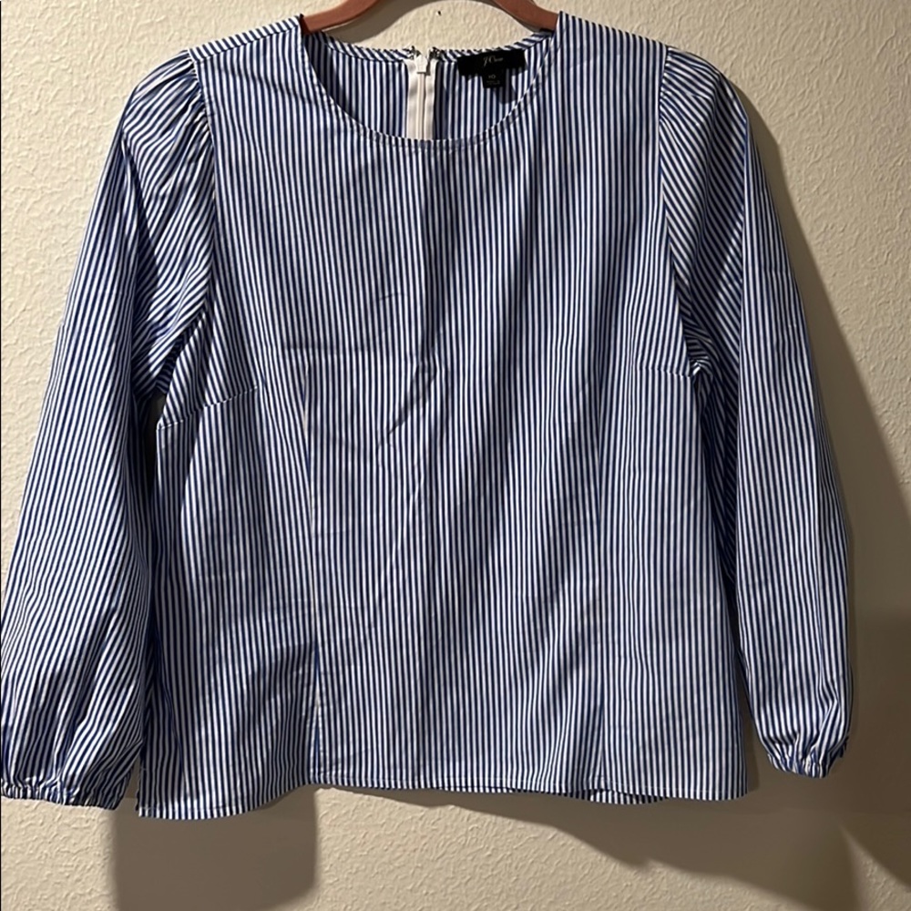 J. Crew striped blouse